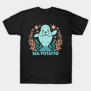 Floaty potato cute manatee animal lover T-Shirt